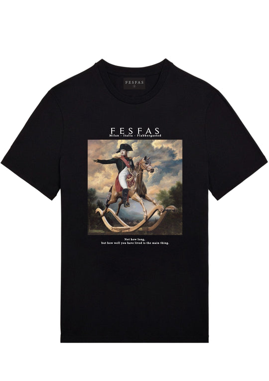 FesFas Horse-print T-shirt | Black | Men