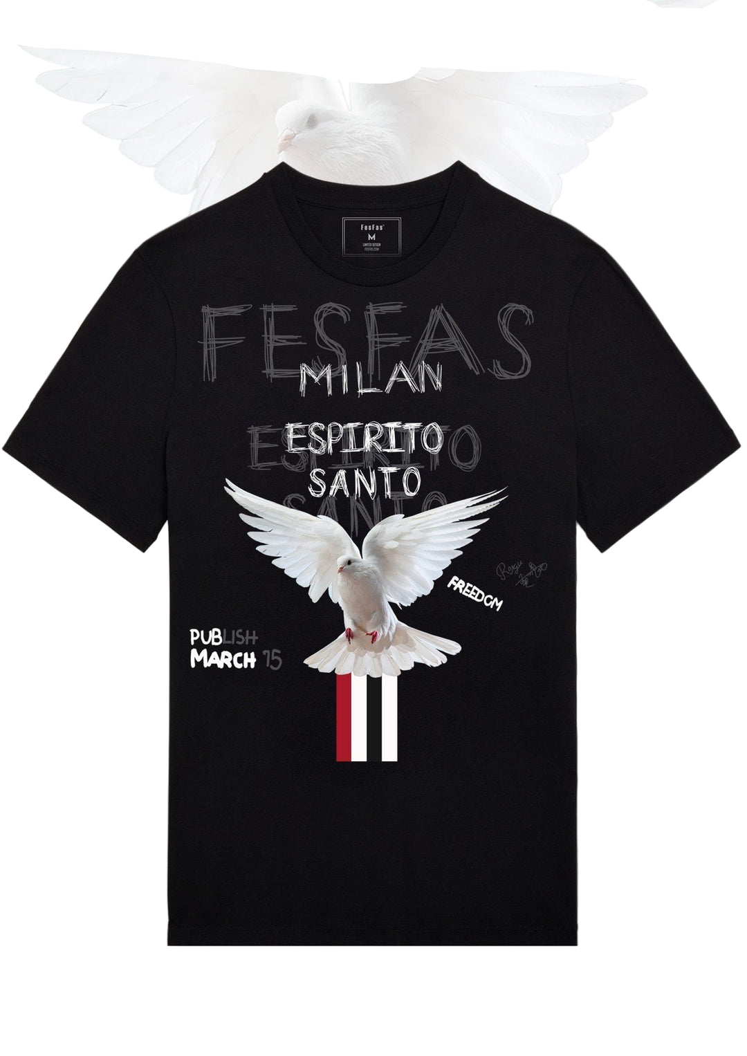 FesFas Freedom-print T-shirt | Black | Men