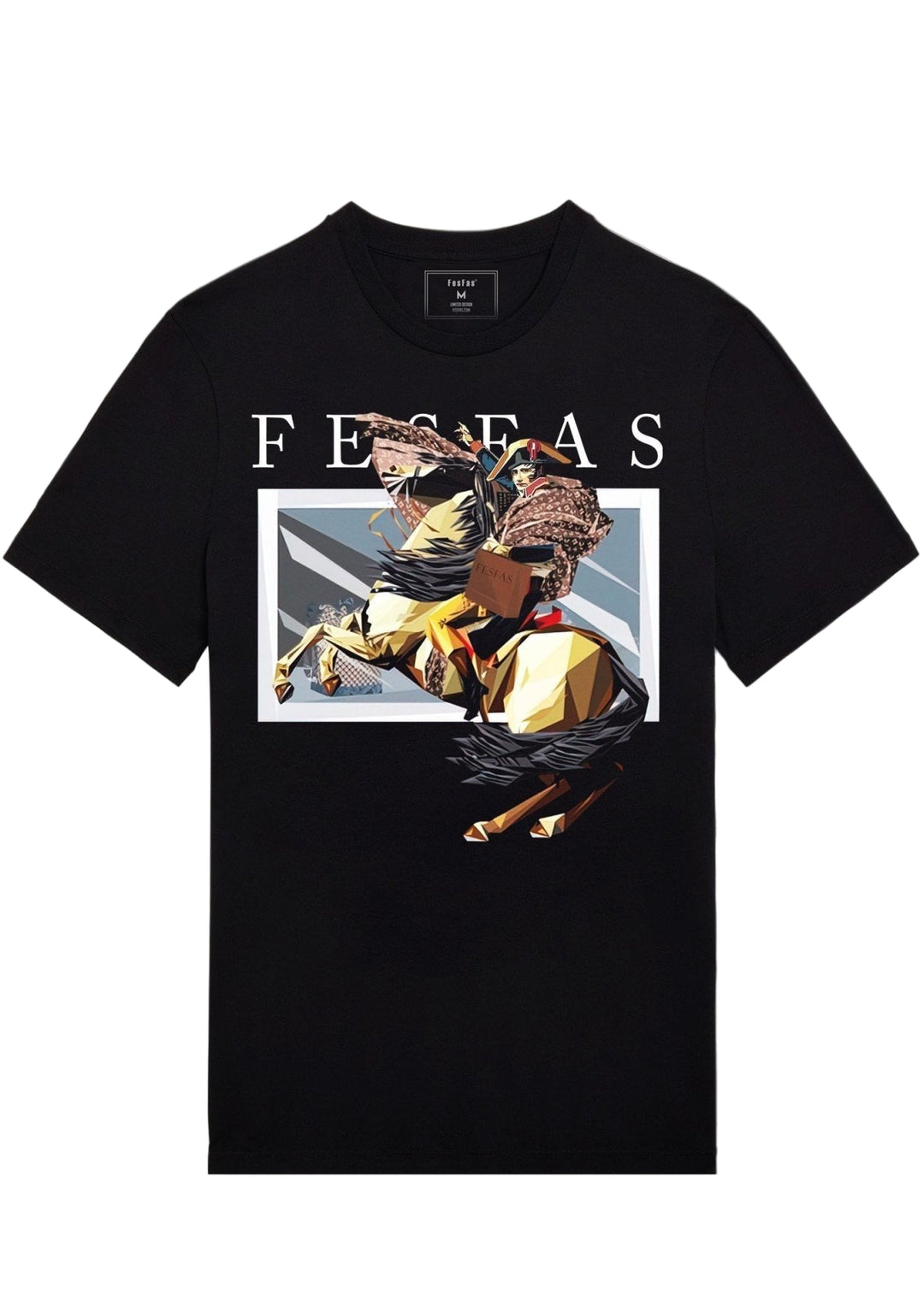 FesFas Horse-print T-shirt | Black | Men