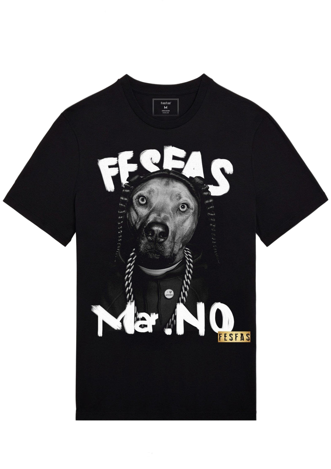 FesFas Dog-print T-shirt | Black | Men