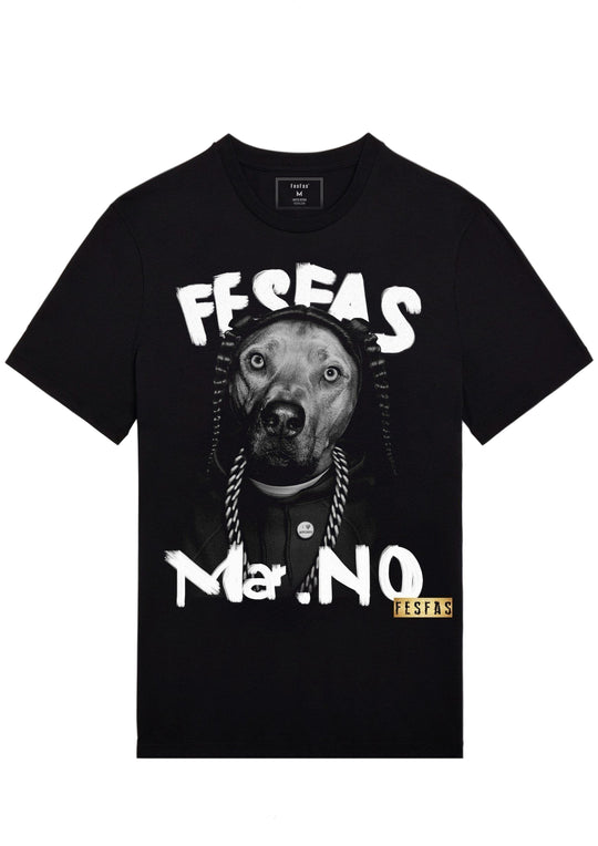 FesFas Dog-print T-shirt | Black | Men