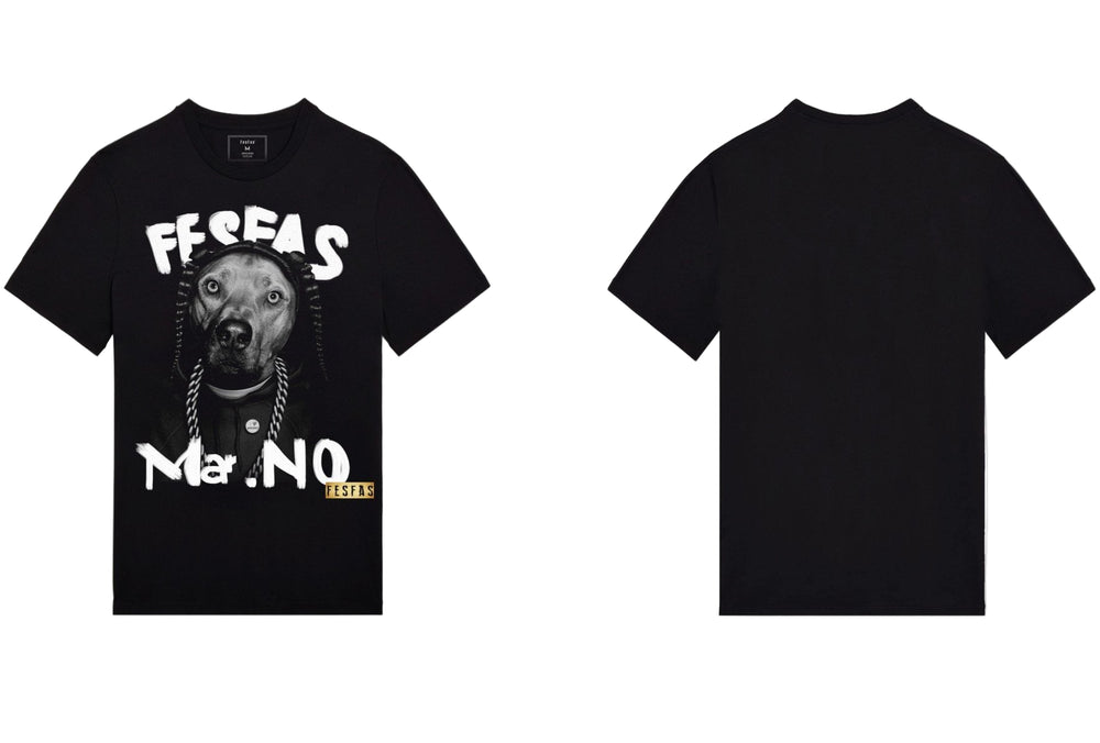 FesFas Dog-print T-shirt | Black | Men