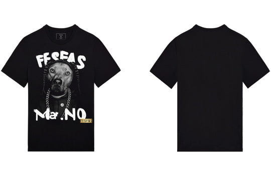 FesFas Dog-print T-shirt | Black | Men