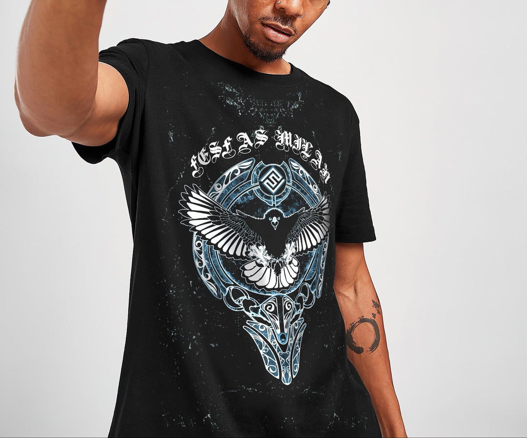 FesFas Eagle-print T-shirt | Black | Men