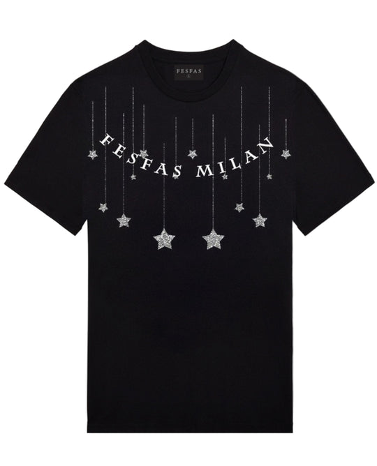 FesFas Stars-print T-shirt | Black | Men