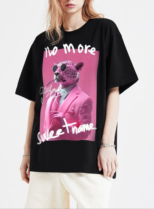 FesFas Pink Panther-print T-shirt | Black | Men