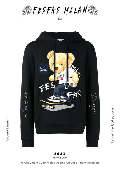 FESFAS HOODIE - Skateboard Bear