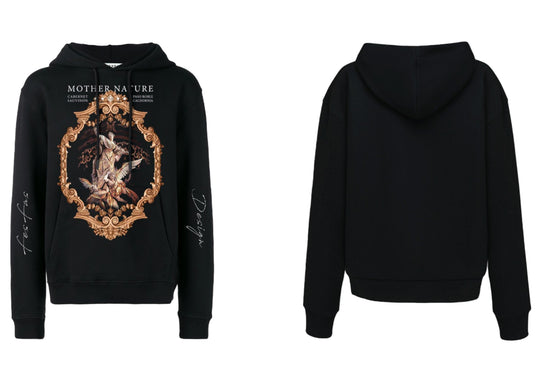 FesFas Mother Nature-print Hoodie | Black | Men