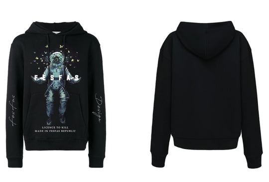 FesFas Astronaut-print Hoodie | Black | Men