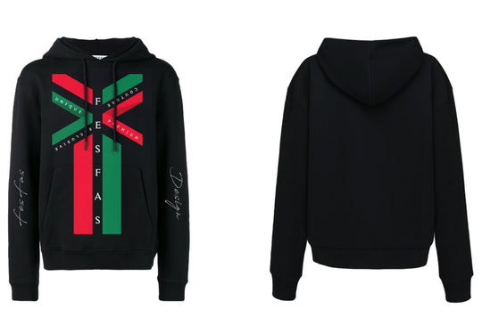 FesFas Unique Couture-print Hoodie | Black | Men