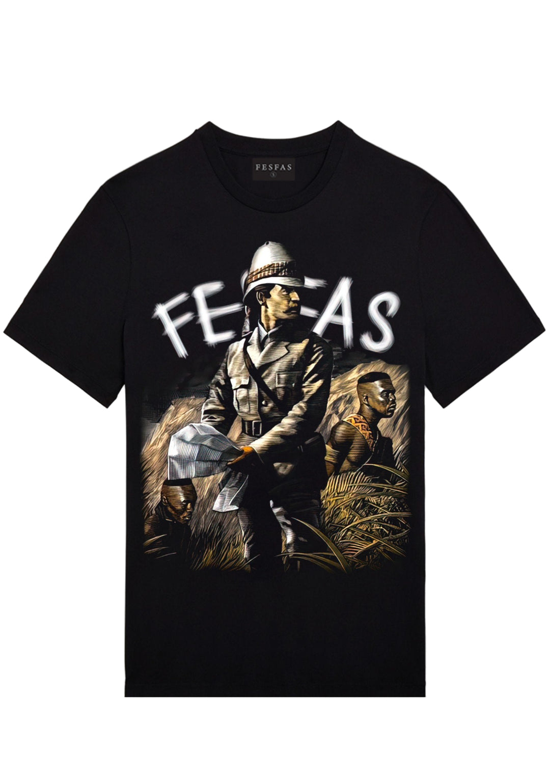 FesFas Men-print T-shirt | Black | Men