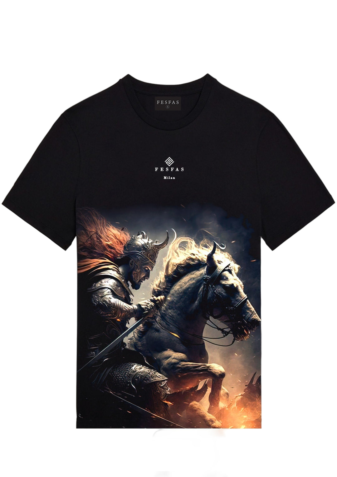 FesFas Warrior-print T-shirt | Black | Men
