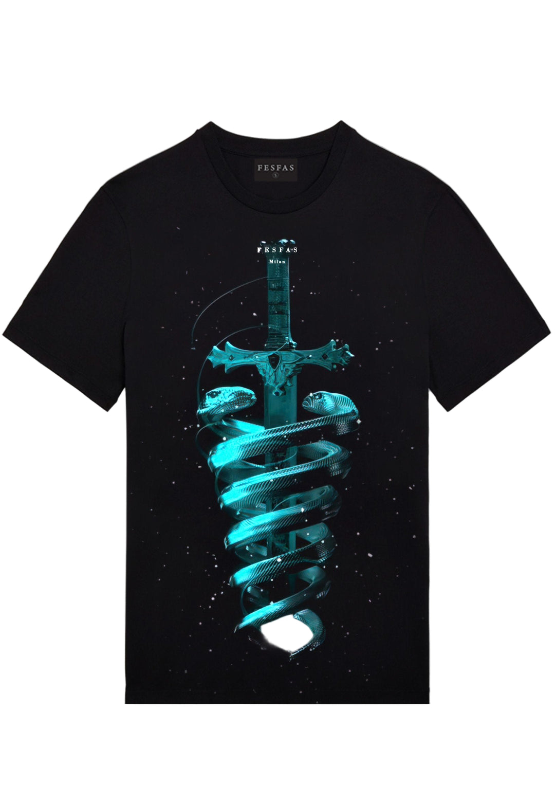 FesFas sword-print T-shirt | Black | Men
