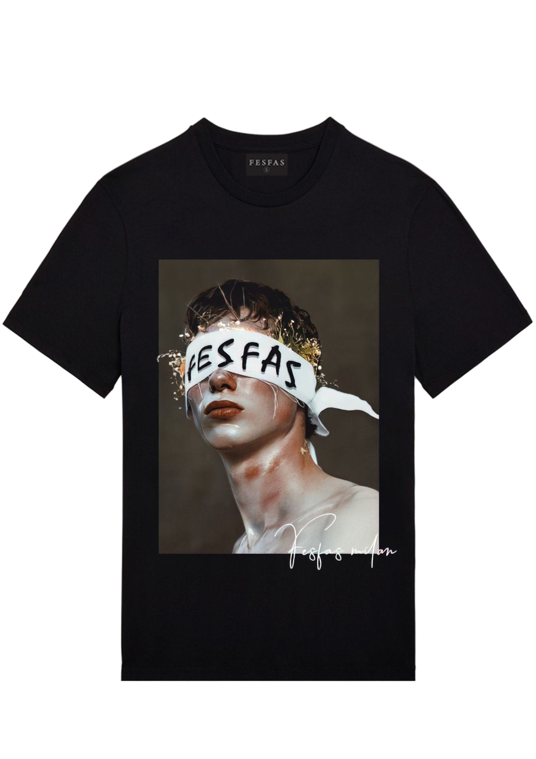 FesFas canvas-print T-shirt | Black | Men