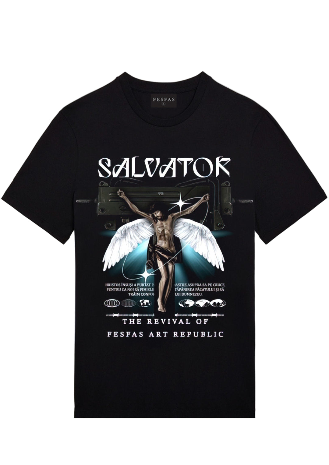 FesFas graphic-print T-shirt | Black | Men