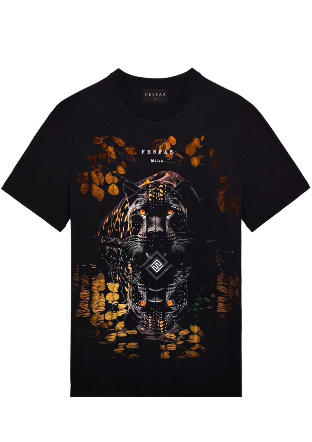 FesFas panther-print T-shirt | Black | Men