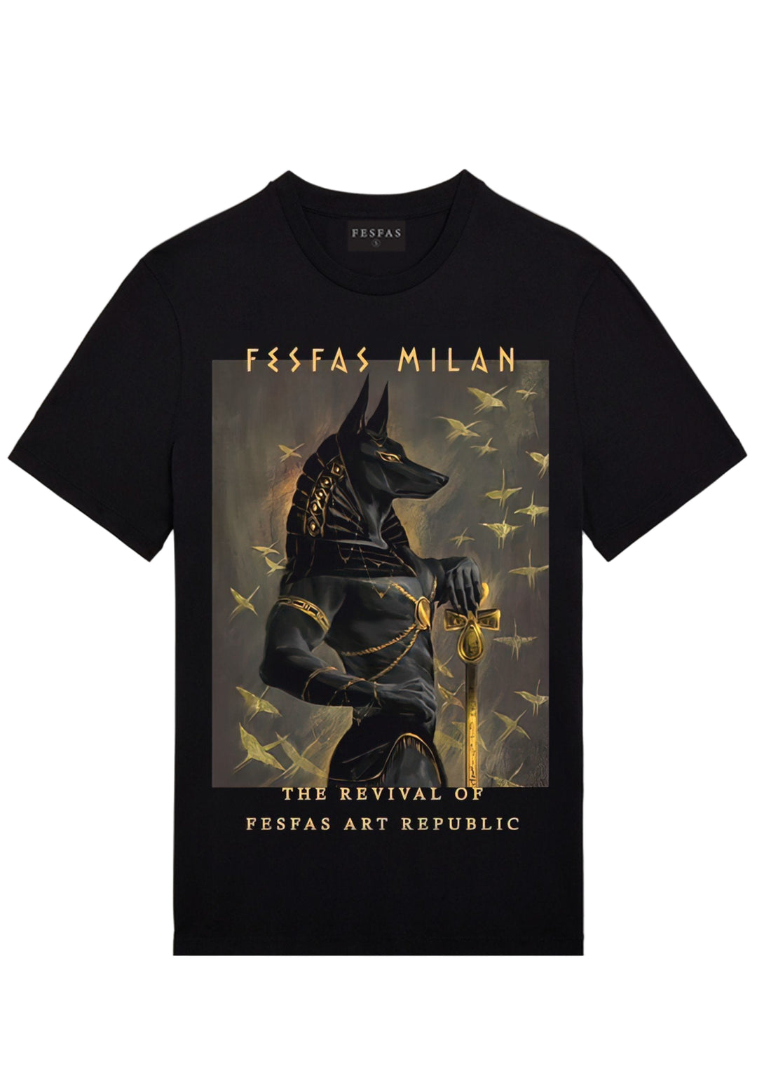 FesFas anubis-print T-shirt | Black | Men