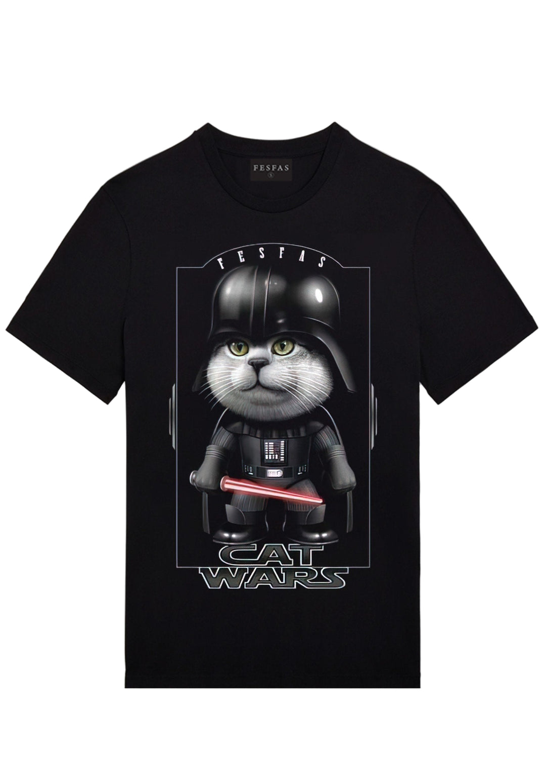 FesFas cat-print T-shirt | Black | Men