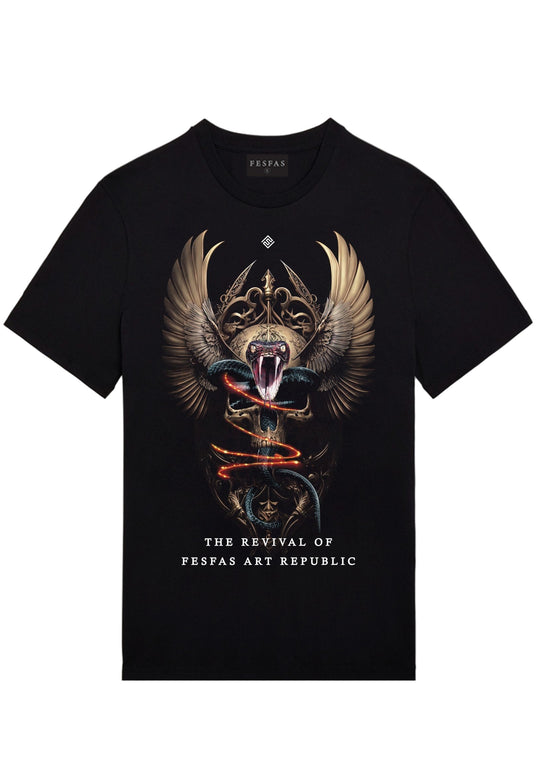 FesFas snake-print T-shirt | Black | Men