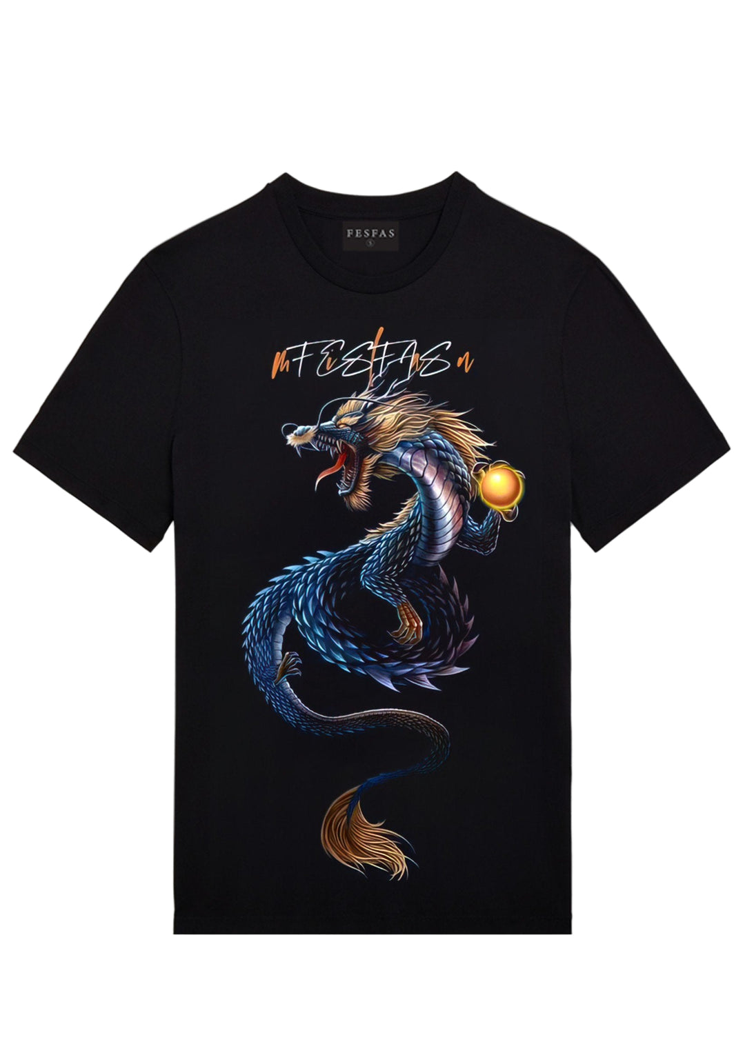 FesFas dragon-print T-shirt | Black | Men