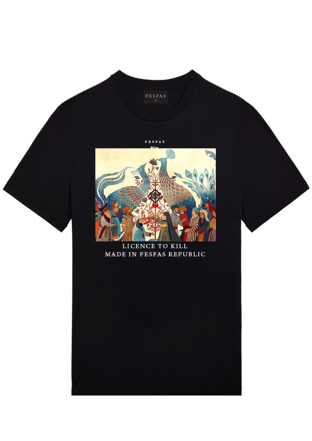 FesFas picture-print T-shirt | Black | Men