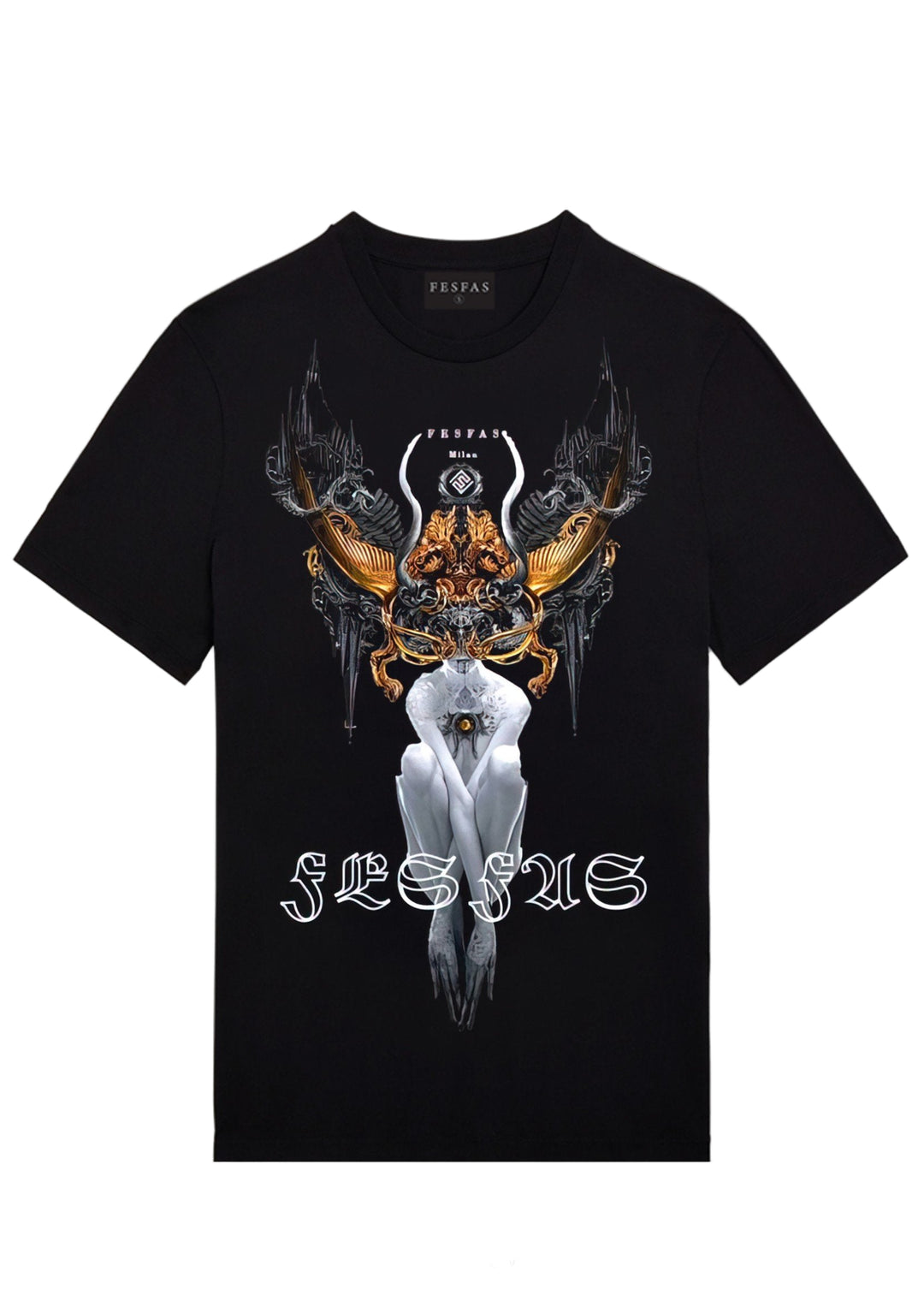 FesFas fiction-print T-shirt | Black | Men