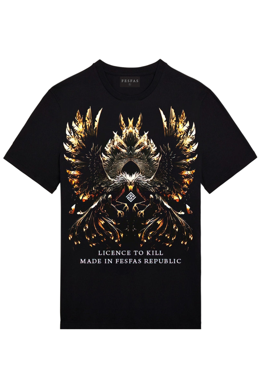 FesFas eagle-print T-shirt | Black | Men