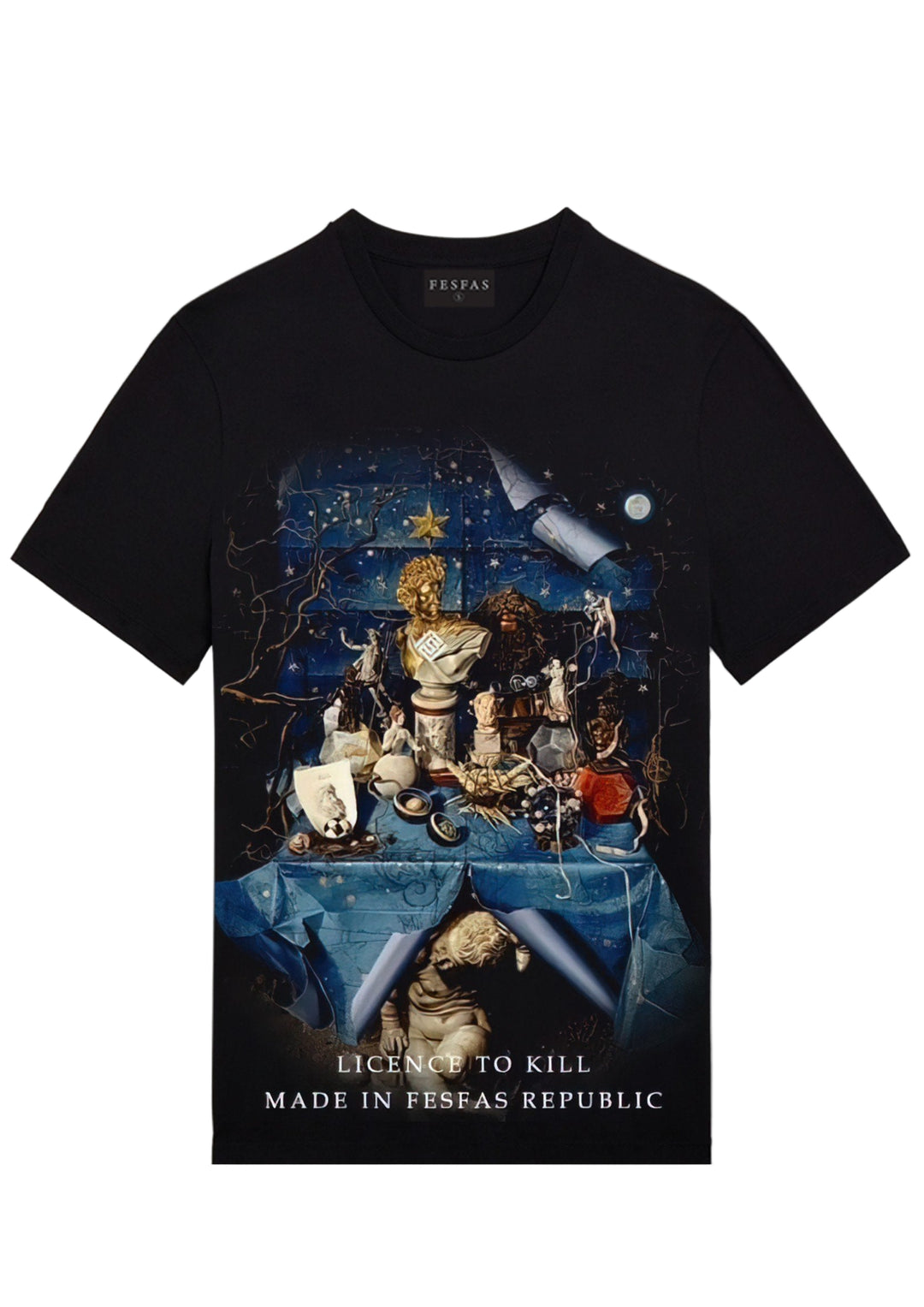 FesFas statues-print T-shirt | Black | Men