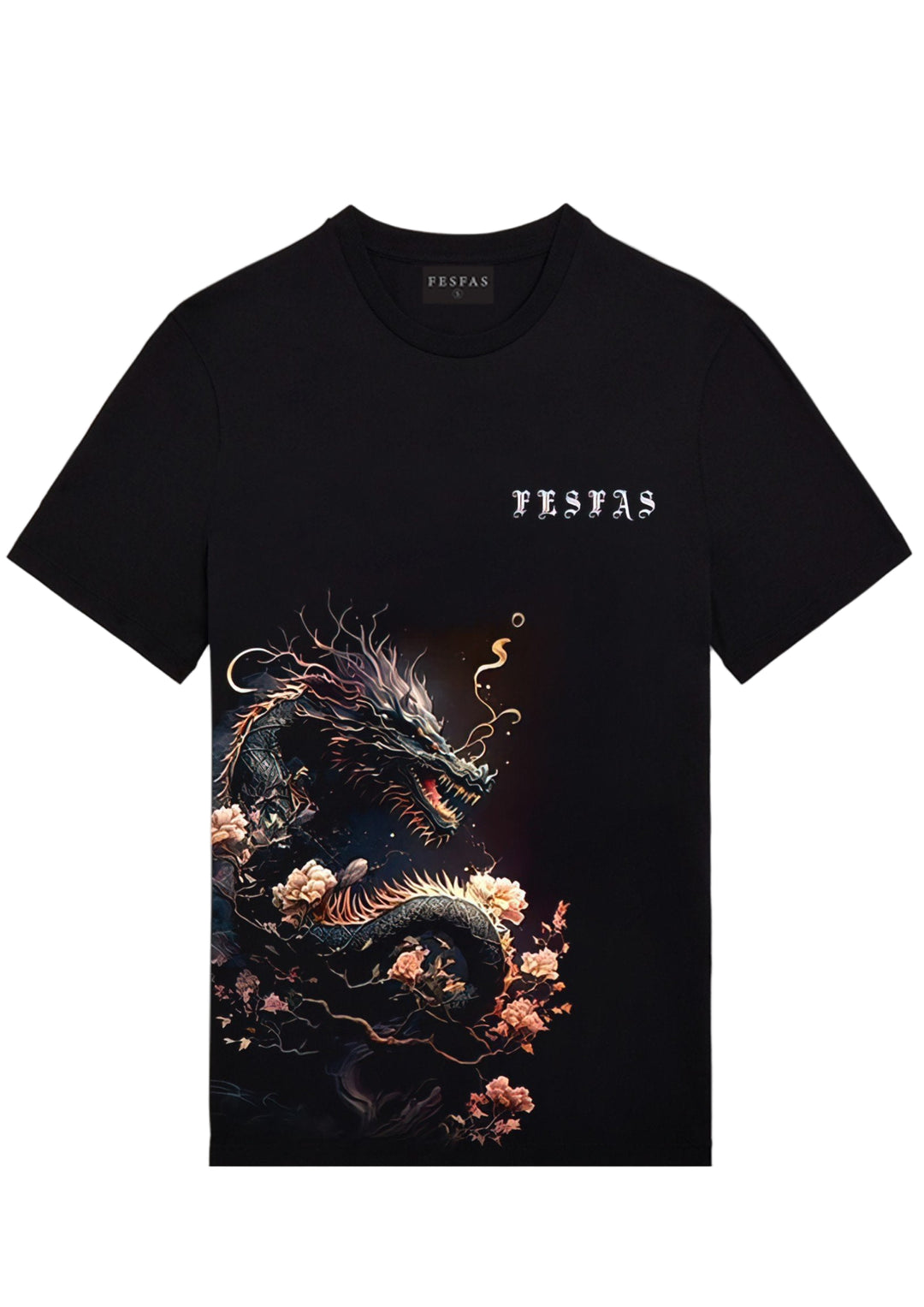FesFas dragon-print T-shirt | Black | Men