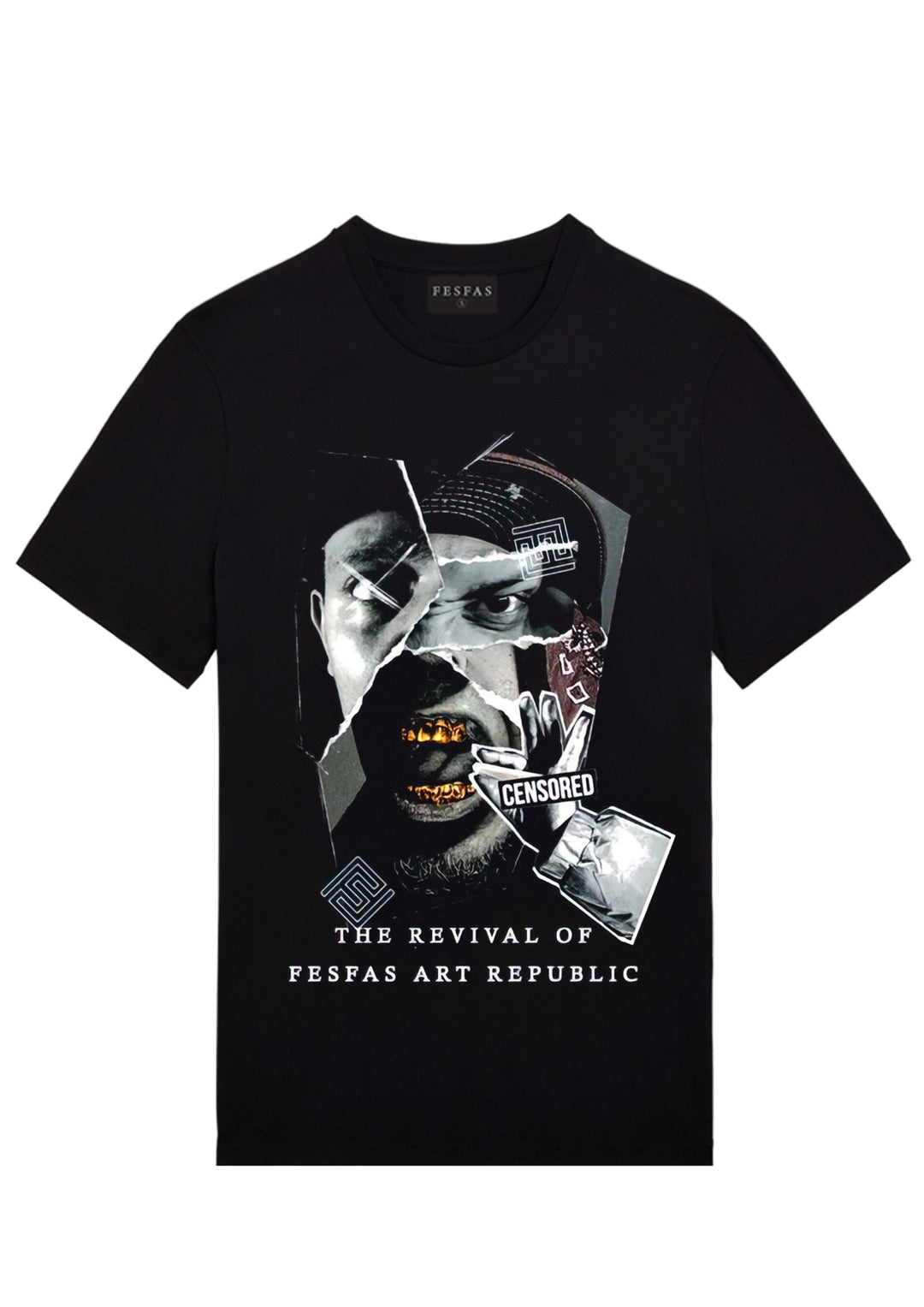 FesFas graphic-print T-shirt | Black | Men