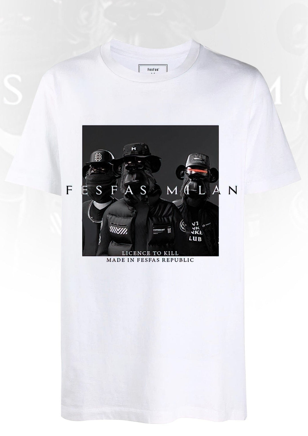 FesFas monkey-print T-shirt | White | Men