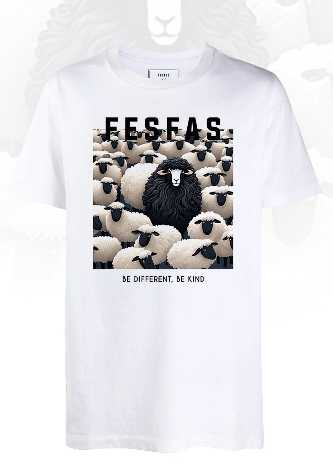 FesFas sheep-print T-shirt | White | Men