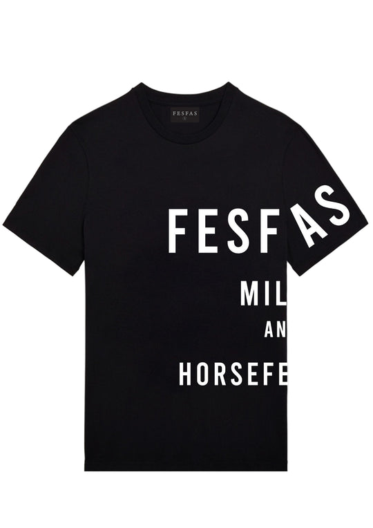 FesFas graphic-print T-shirt | Black | Men