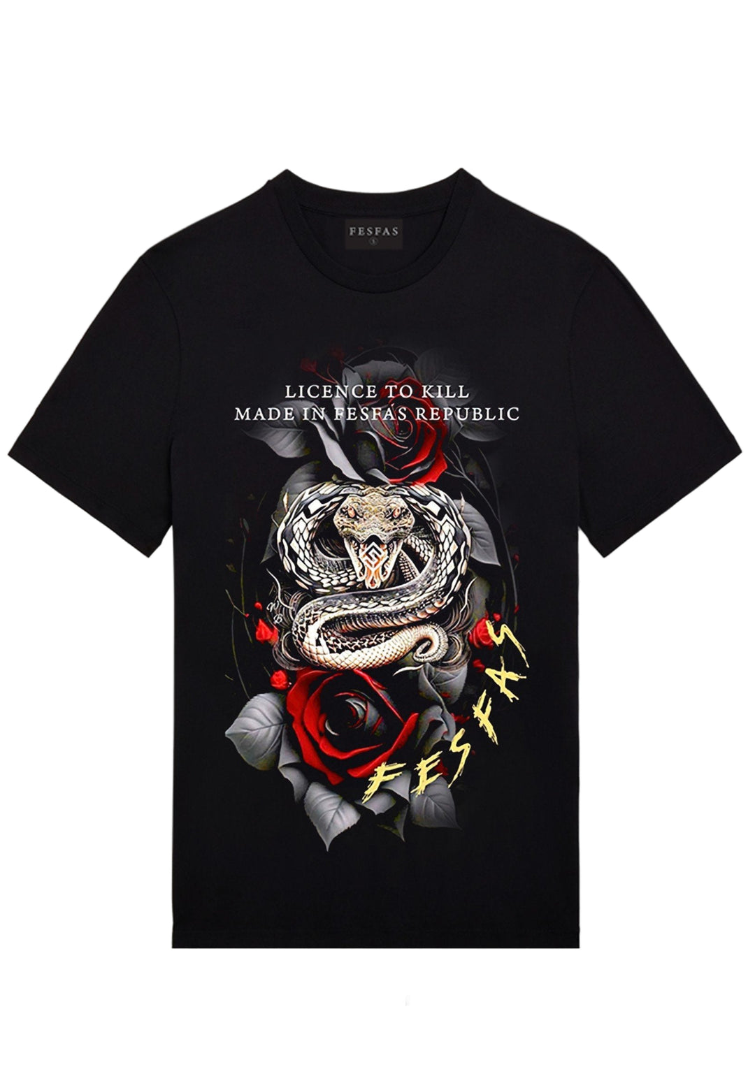 FesFas snake-print T-shirt | Black | Men