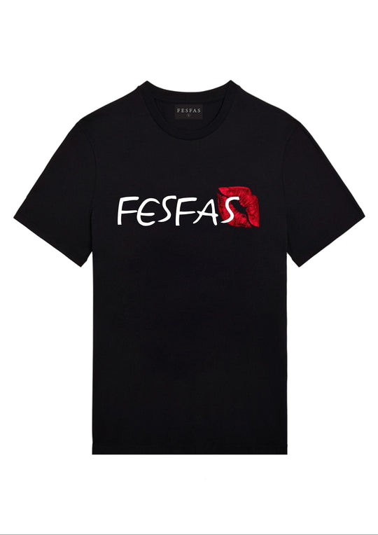 FesFas Logo-print T-shirt | Black | Men