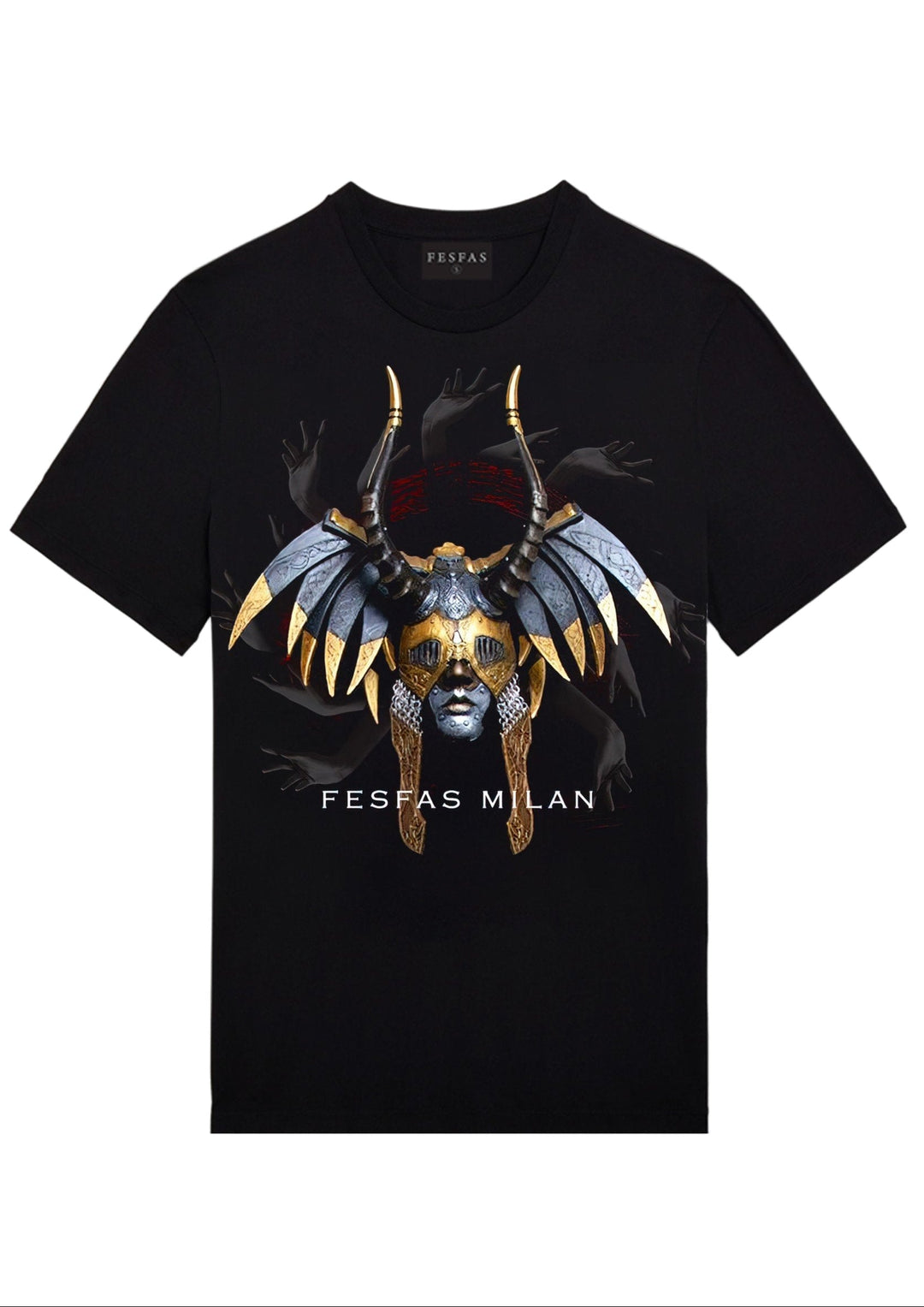 FesFas Warrior Mask-print T-shirt | Black | Men