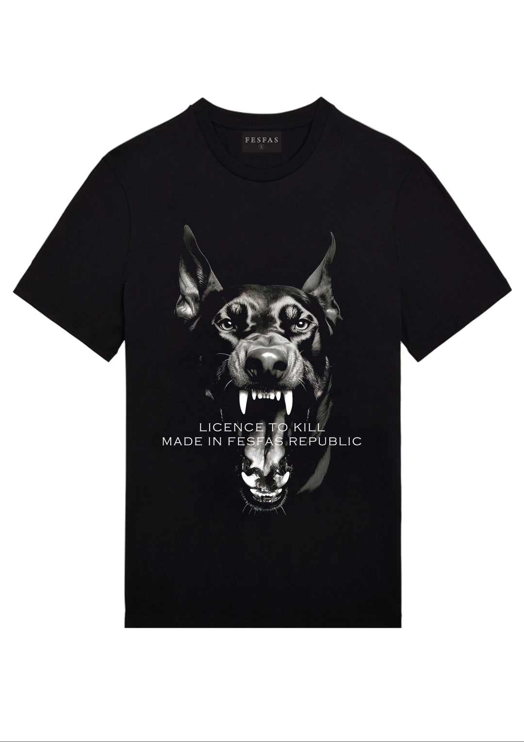 FesFas Doberman-print T-shirt | Black | Men