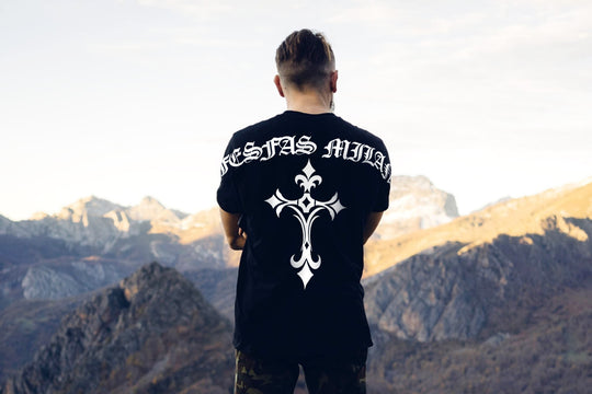 FesFas Cross-print T-shirt | Black | Men