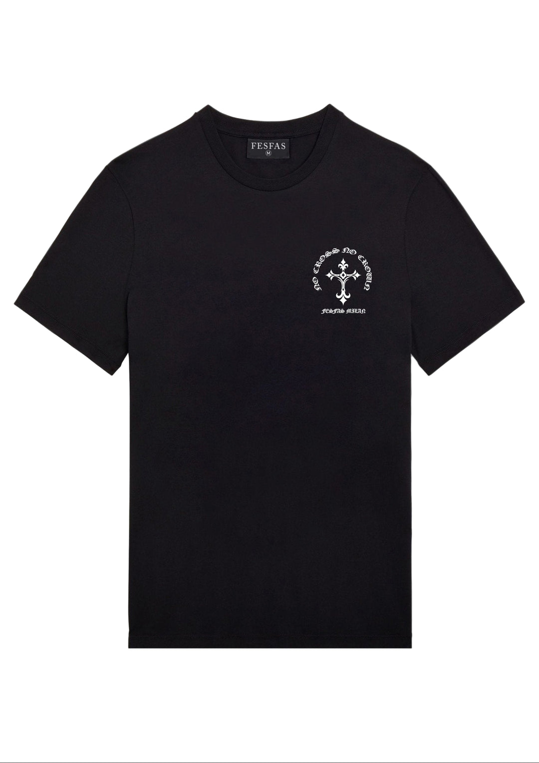 FesFas Cross-print T-shirt | Black | Men