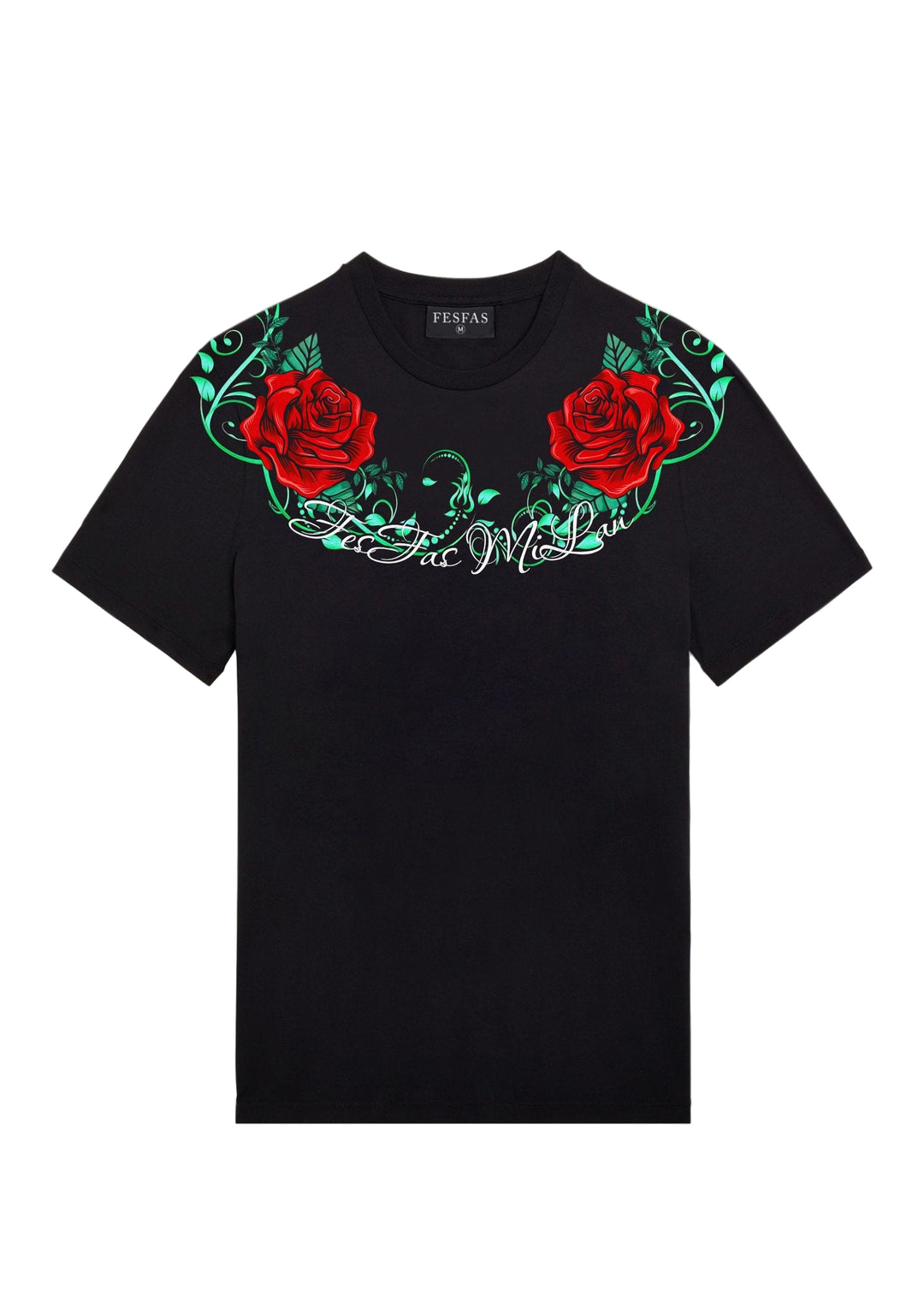 FesFas Floral-print T-shirt | Black | Men