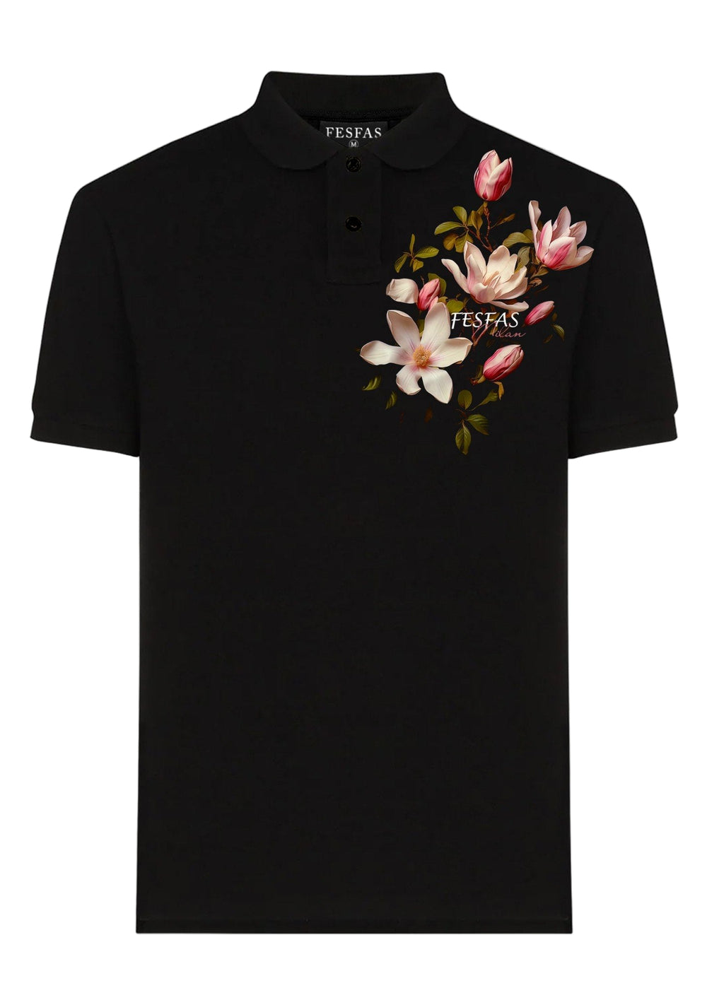 FesFas lily-print Polo Shirt