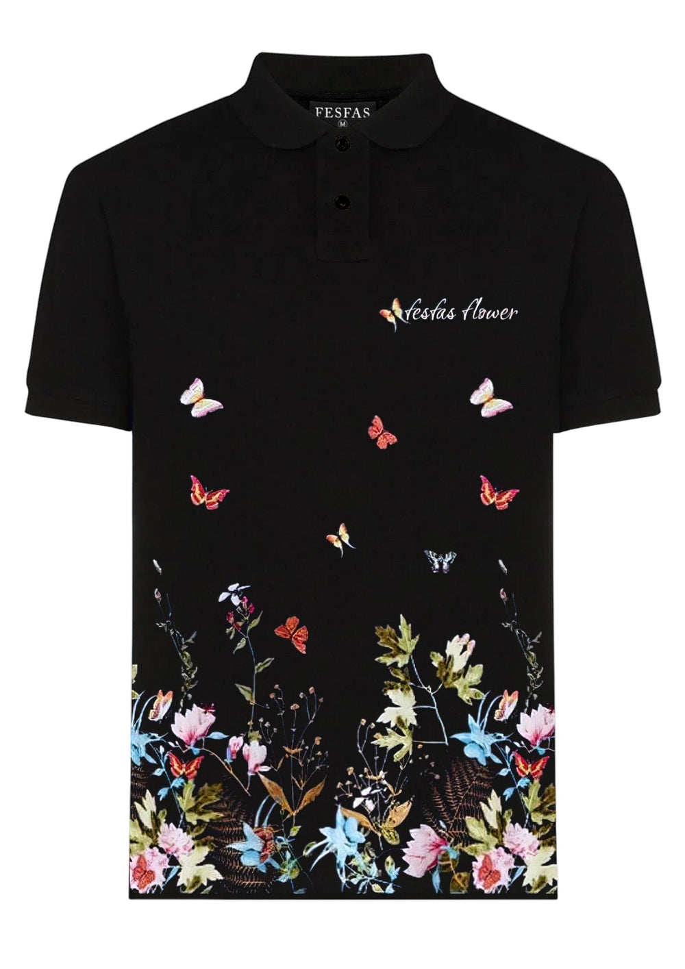 FesFas Floral-print Polo Shirt