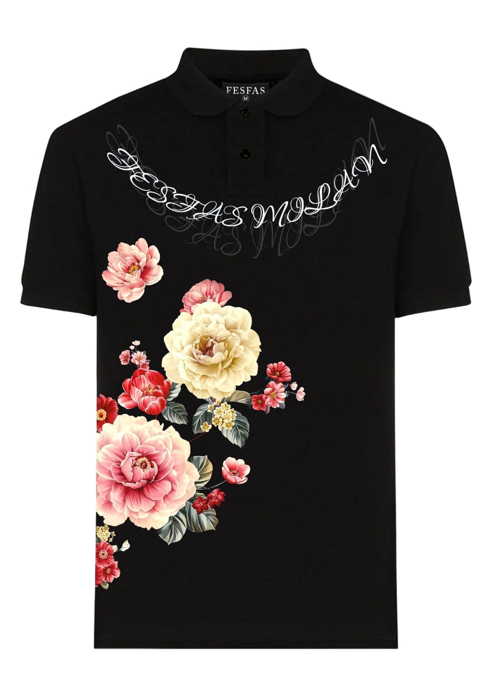 FesFas Floral-print Polo Shirt