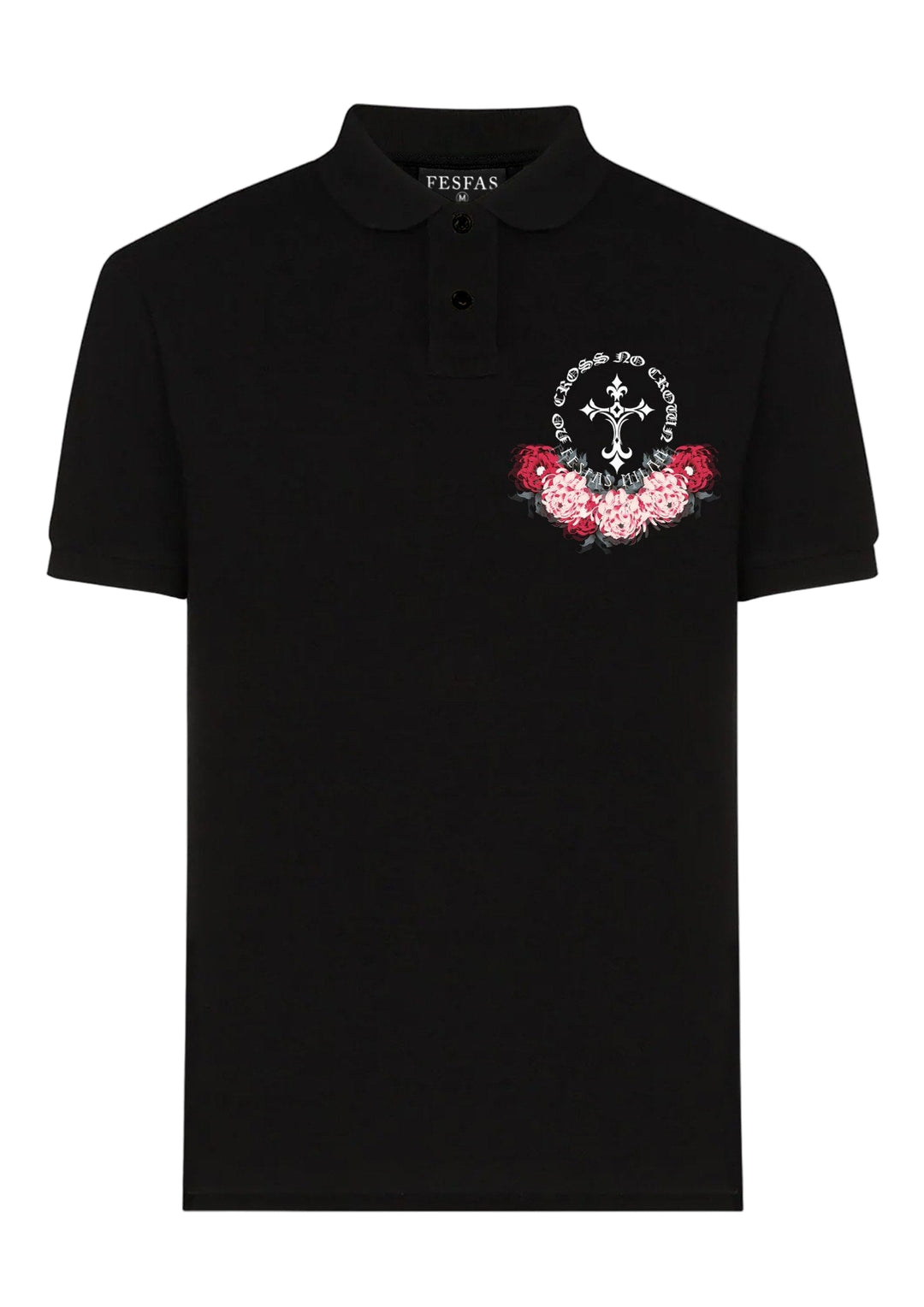 FesFas Floral-print Polo Shirt | Men | Black