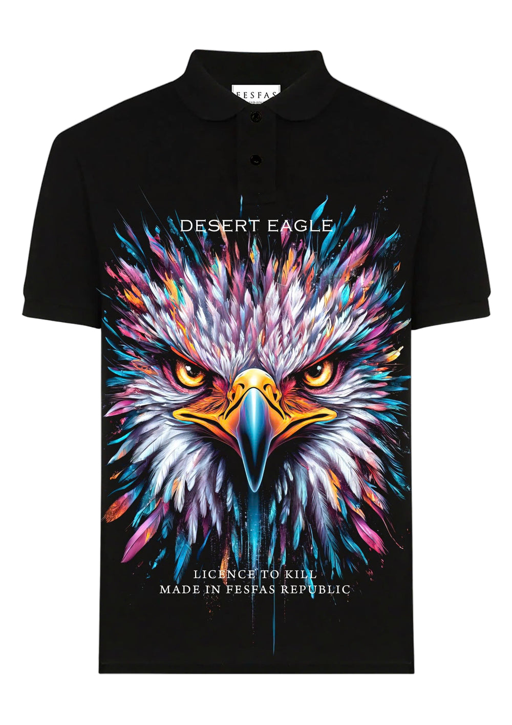 FesFas desert eagle-print Polo Shirt