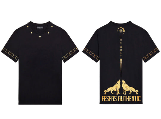 FesFas wolf-print T-shirt | Black | Men