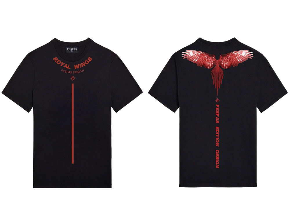 FesFas wings-print T-shirt