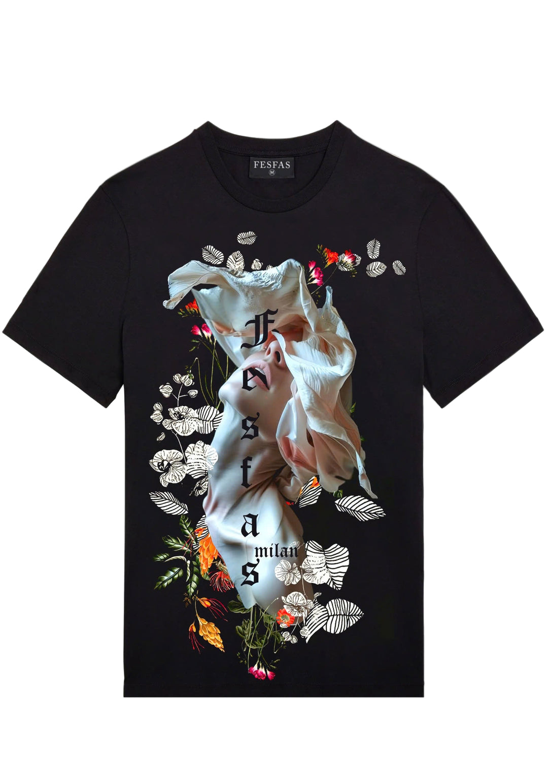FesFas sculpture-print T-shirt | Black | Men