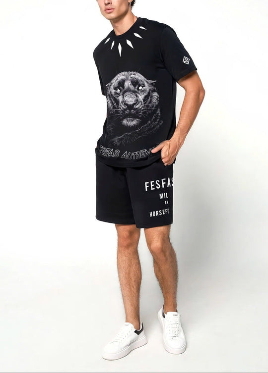 FesFas tiger-print T-shirt | Black | Men