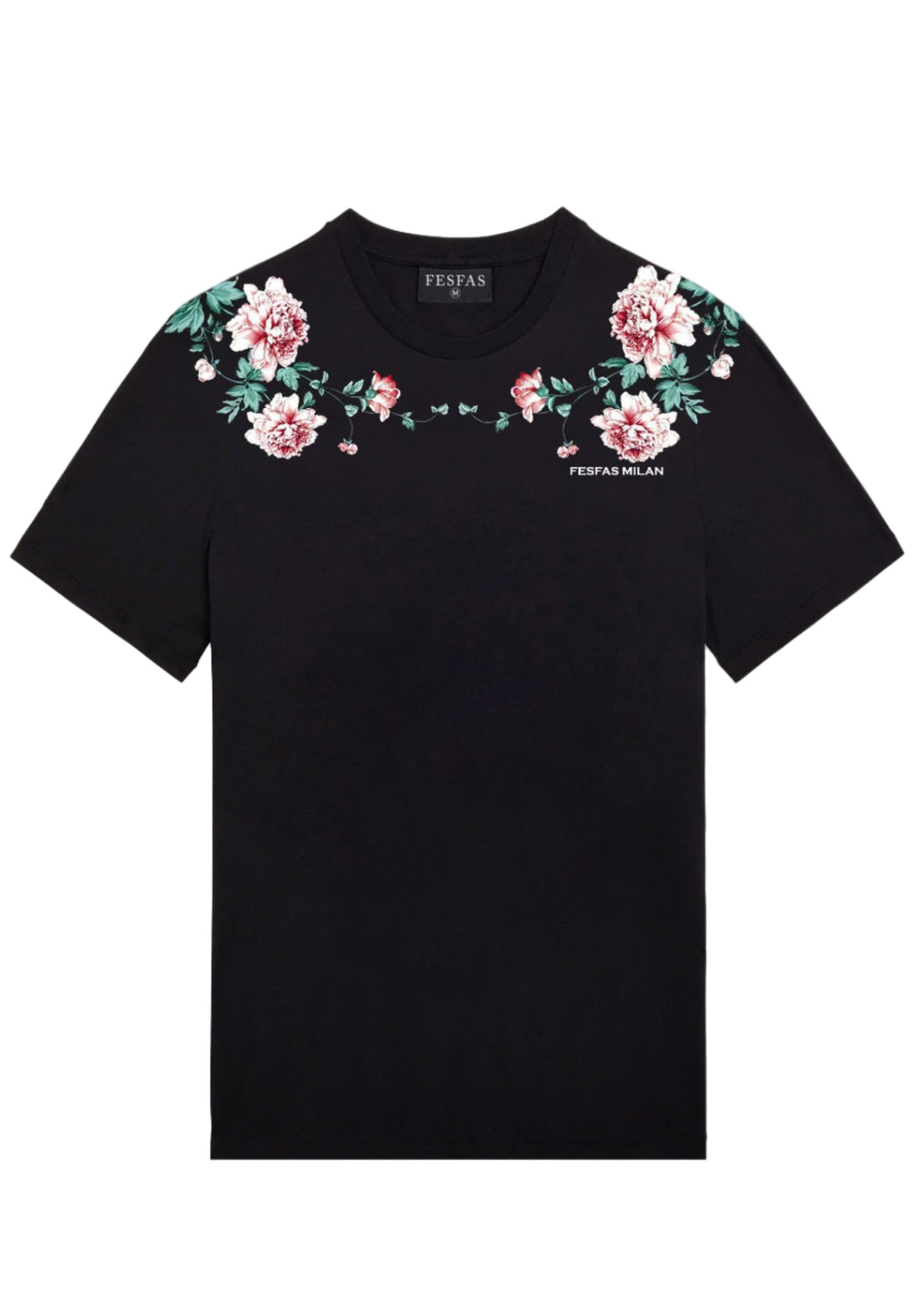 FesFas flowers-print T-shirt | Black | Men